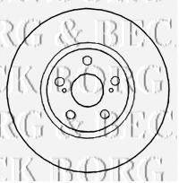 BORG & BECK BBD4789 гальмівний диск