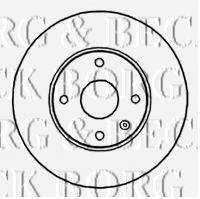 BORG & BECK BBD4794 гальмівний диск