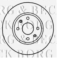 BORG & BECK BBD4822 гальмівний диск