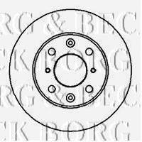 BORG & BECK BBD4848 гальмівний диск
