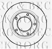 BORG & BECK BBD4876 гальмівний диск