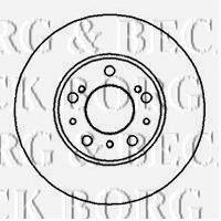 BORG & BECK BBD4881 гальмівний диск