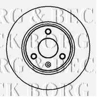 BORG & BECK BBD4974 гальмівний диск