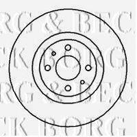 BORG & BECK BBD4981 гальмівний диск