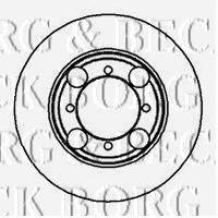 BORG & BECK BBD4989 гальмівний диск
