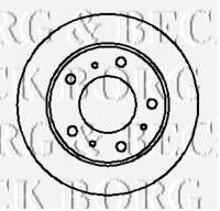 BORG & BECK BBD5032 гальмівний диск