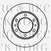 BORG & BECK BBD5036 гальмівний диск