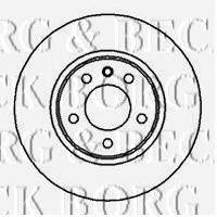 BORG & BECK BBD5056 гальмівний диск