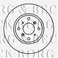 BORG & BECK BBD5090 гальмівний диск