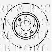 BORG & BECK BBD5100 гальмівний диск