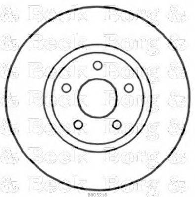BORG & BECK BBD5218 гальмівний диск