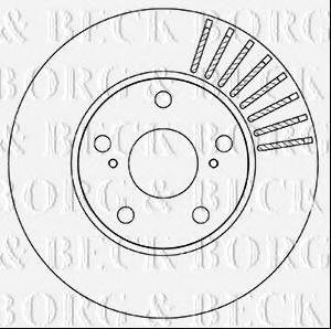 BORG & BECK BBD5330 гальмівний диск