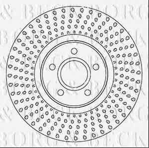 BORG & BECK BBD5348 гальмівний диск