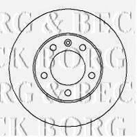 BORG & BECK BBD5722S гальмівний диск