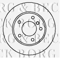 BORG & BECK BBD5735S гальмівний диск