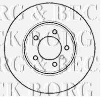 BORG & BECK BBD5766S гальмівний диск