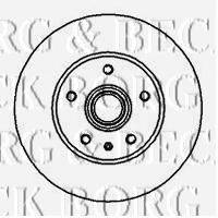 BORG & BECK BBD5851S гальмівний диск