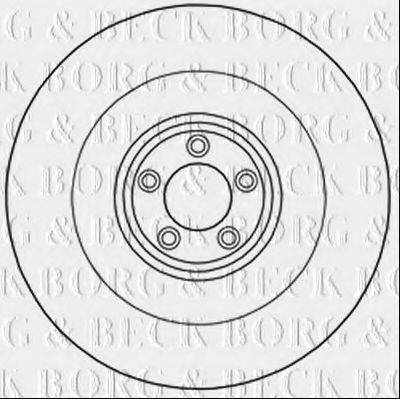 BORG & BECK BBD6023S гальмівний диск