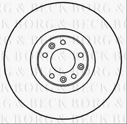 BORG & BECK BBD6043S гальмівний диск