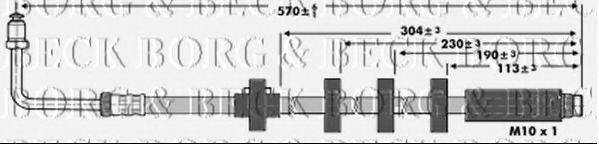 BORG & BECK BBH6906 Гальмівний шланг