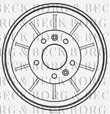 BORG & BECK BBR7203 Гальмівний барабан