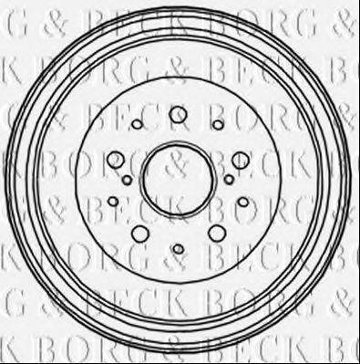 BORG & BECK BBR7227 Гальмівний барабан