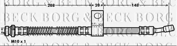 BORG & BECK BBH7004 Гальмівний шланг