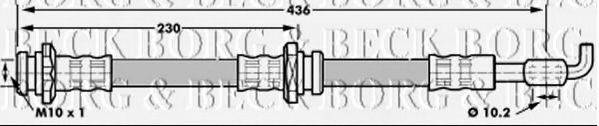 BORG & BECK BBH7062 Гальмівний шланг