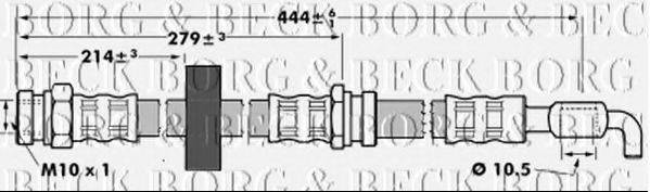 BORG & BECK BBH7083 Гальмівний шланг