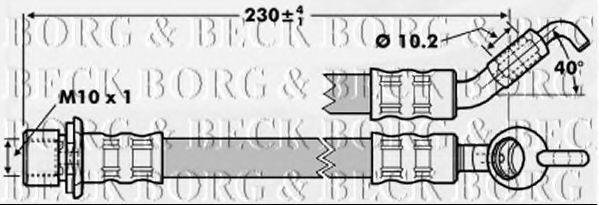 BORG & BECK BBH7238 Гальмівний шланг