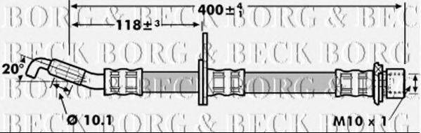 BORG & BECK BBH7255 Гальмівний шланг