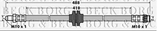 BORG & BECK BBH7364 Гальмівний шланг