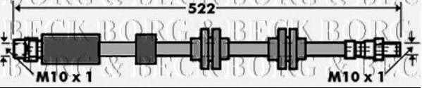 BORG & BECK BBH7392 Гальмівний шланг