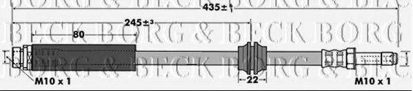 BORG & BECK BBH7430 Гальмівний шланг