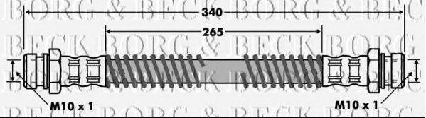 BORG & BECK BBH7454 Гальмівний шланг