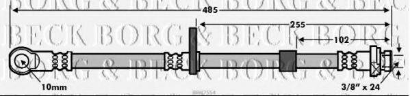 BORG & BECK BBH7554 Гальмівний шланг