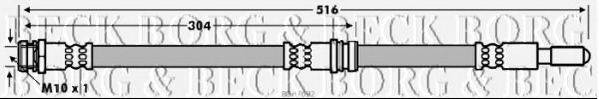 BORG & BECK BBH7692 Гальмівний шланг