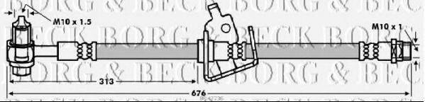 BORG & BECK BBH7736 Гальмівний шланг