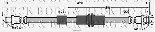 BORG & BECK BBH7804 Гальмівний шланг