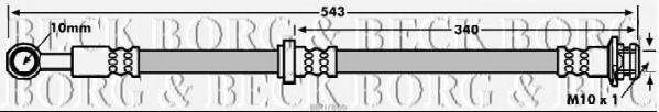 BORG & BECK BBH7866 Гальмівний шланг