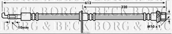 BORG & BECK BBH7881 Гальмівний шланг