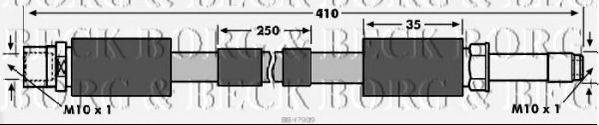 BORG & BECK BBH7909 Гальмівний шланг