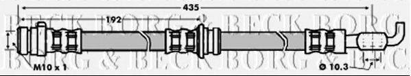 BORG & BECK BBH6038 Гальмівний шланг