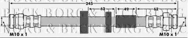 BORG & BECK BBH6642 Гальмівний шланг