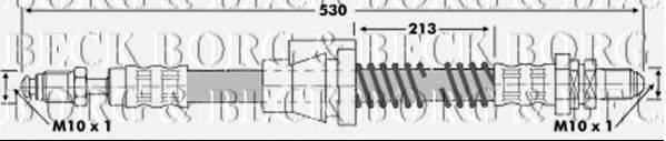 BORG & BECK BBH6660 Гальмівний шланг