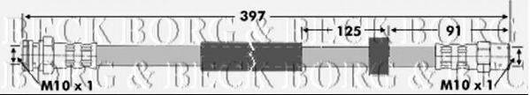 BORG & BECK BBH6711 Гальмівний шланг