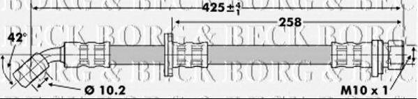 BORG & BECK BBH6743 Гальмівний шланг