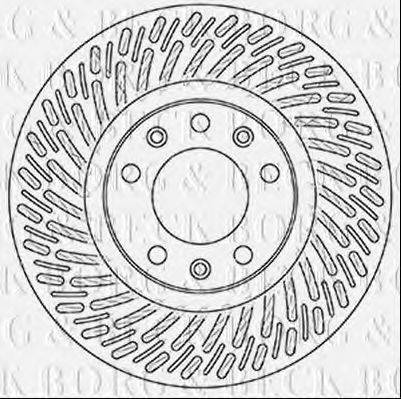 BORG & BECK BBD5352 гальмівний диск
