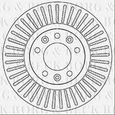 BORG & BECK BBD5208 гальмівний диск