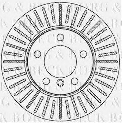 BORG & BECK BBD5337 гальмівний диск